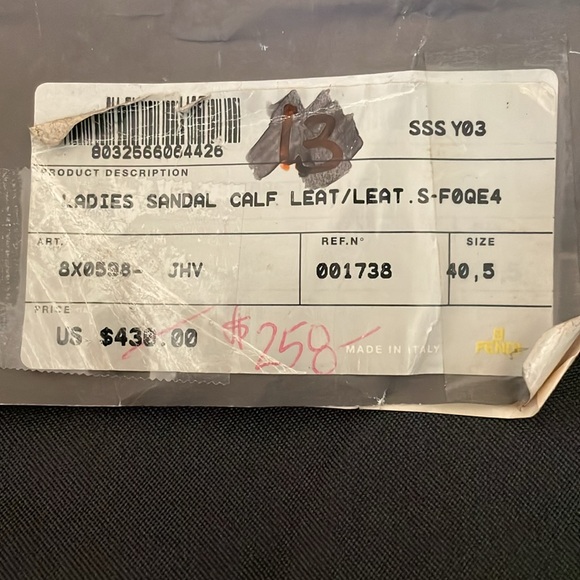 Authentic Fendi Leather Sandals - Picture 8 of 16